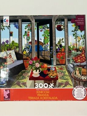 Tracy Flickinger Sunroom 300-Piece Jigsaw Puzzle